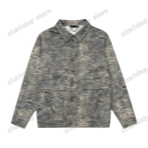 xinxinbuy designer coat jacket men sets wash denim letter print paris lapel neck women black gray xs-l, Black;brown
xinxinbuy designer coat jacket men sets wash denim letter print paris lapel neck women black gray xs-l, Black;brown