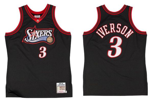 allen iverson jersey mitchell & ness 1996-97 black white blue red basketball jerseys, Black;red
allen iverson jersey mitchell & ness 1996-97 black white blue red basketball jerseys, Black;red