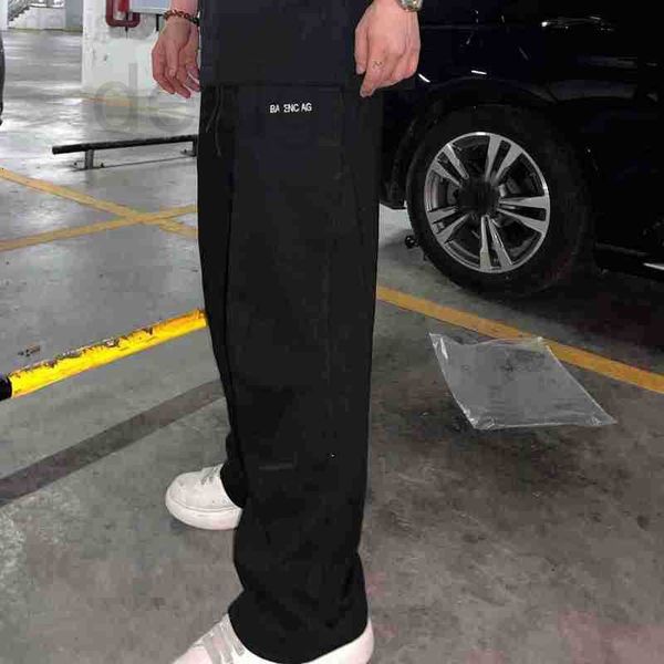 men's pants designer version of fashion brand paris b loose sports pants wide leg casual straight for lovers 2o9e, Black
men's pants designer version of fashion brand paris b loose sports pants wide leg casual straight for lovers 2o9e, Black