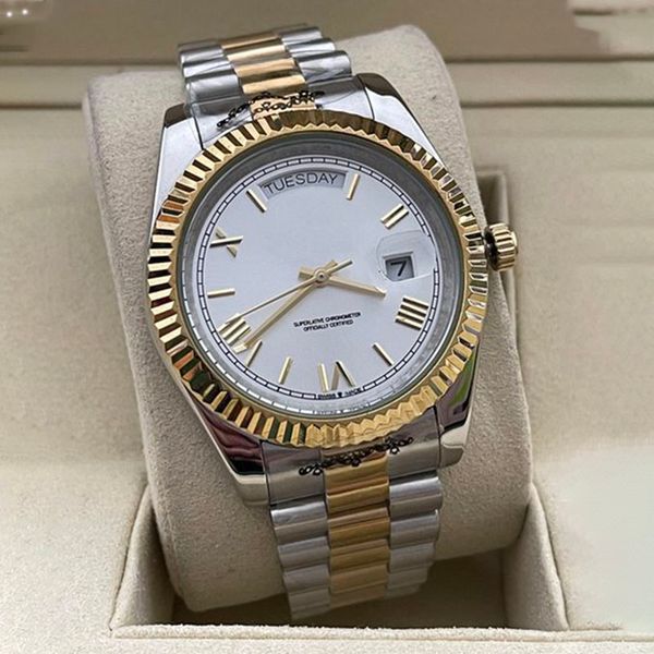 2836 luxury watch for women double calendar mens watchs classic day date automatic movement 41mm folding buckle stainless steel sapphire wat, Slivery;brown
2836 luxury watch for women double calendar mens watchs classic day date automatic movement 41mm folding buckle stainless steel sapphire wat, Slivery;brown
