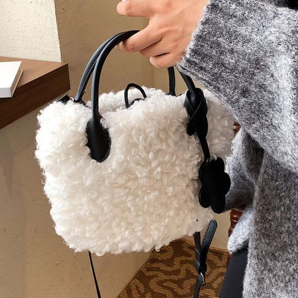 evening bags winter women's lamb wool shoulder soft plush ladies bucket messenger bag furry warm female cute flower handbags
evening bags winter women's lamb wool shoulder soft plush ladies bucket messenger bag furry warm female cute flower handbags