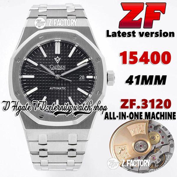 zf v2 version xf15400 mens watch cal.3120 zf3120 automatic 41mm black texture dial sapphire ss 904l stainless bracelet steel case 2022 super, Slivery;brown
zf v2 version xf15400 mens watch cal.3120 zf3120 automatic 41mm black texture dial sapphire ss 904l stainless bracelet steel case 2022 super, Slivery;brown