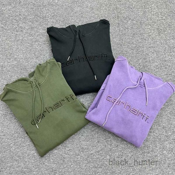 men's hoodies carthart designer sweatshirts fashio brand luxury autumn winter embroidery reworked washed old classic hoodie, Black
men's hoodies carthart designer sweatshirts fashio brand luxury autumn winter embroidery reworked washed old classic hoodie, Black