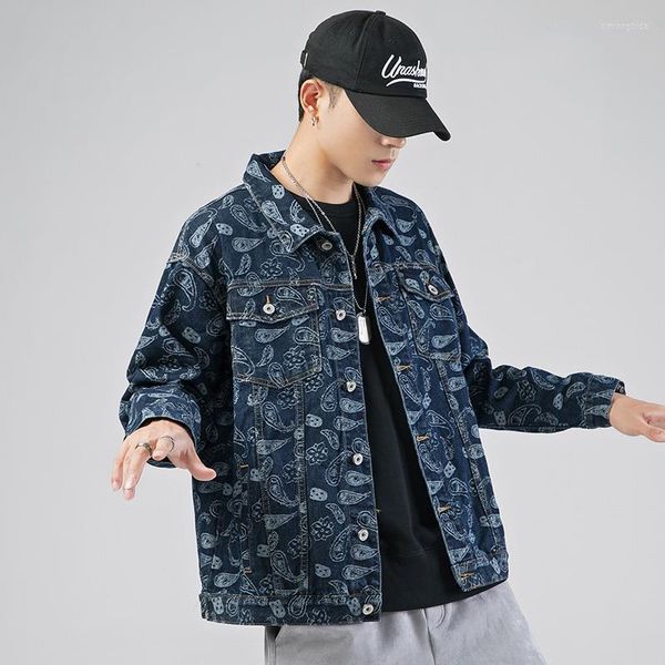 men's jackets denim jacket men coat streetstyle hip hop bandana paisley pattern jeans spring autumn clothing mens outwear 2022, Black;brown
men's jackets denim jacket men coat streetstyle hip hop bandana paisley pattern jeans spring autumn clothing mens outwear 2022, Black;brown