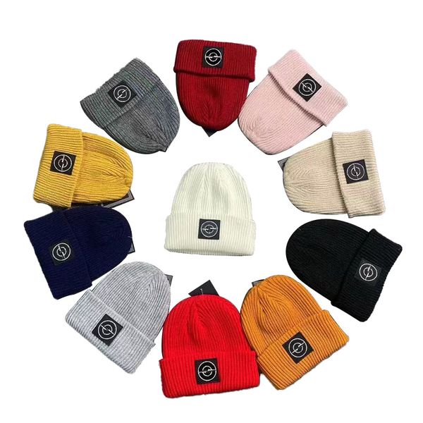 

Classical Beanie Cap Winter Breathable Knitted Hat Designer Warm Skull Caps for Man Woman 11 Colors, C1