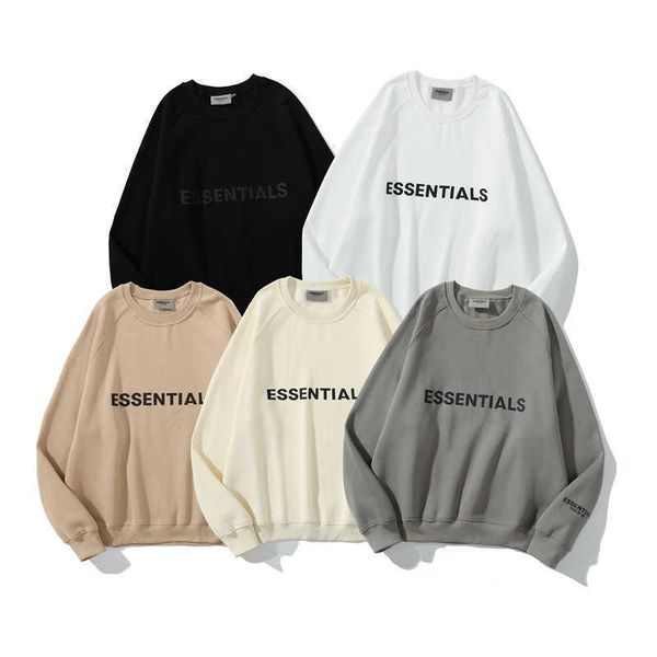 men's and women's sweatshirts 2022 fashion brand essential autumn winter new style feel double line letter round neck long sleeve, Black
men's and women's sweatshirts 2022 fashion brand essential autumn winter new style feel double line letter round neck long sleeve, Black