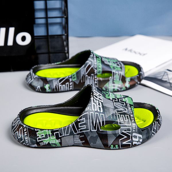 classic slippers flip flops beach slippers letters graffiti fashion trendy casual comfortable non-slip soft bottom slippers men's indoo, Black
classic slippers flip flops beach slippers letters graffiti fashion trendy casual comfortable non-slip soft bottom slippers men's indoo, Black