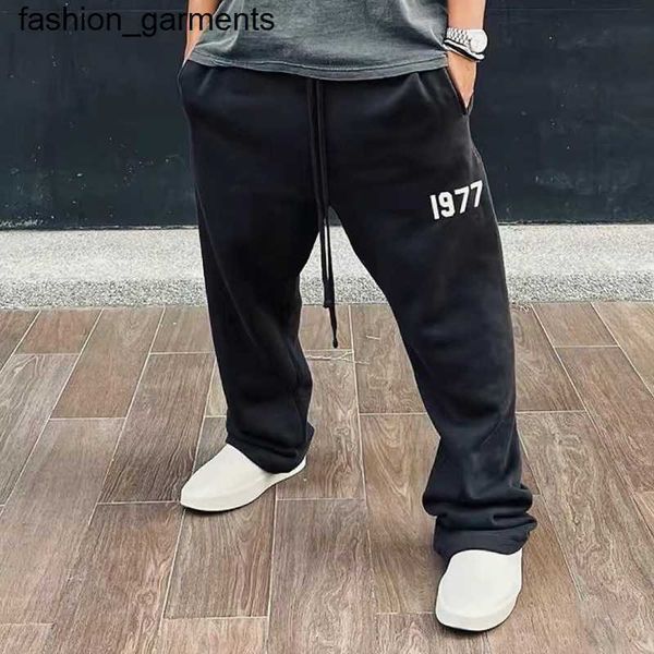designer double thread essential flocked printing casual sports straight pants, Black
designer double thread essential flocked printing casual sports straight pants, Black