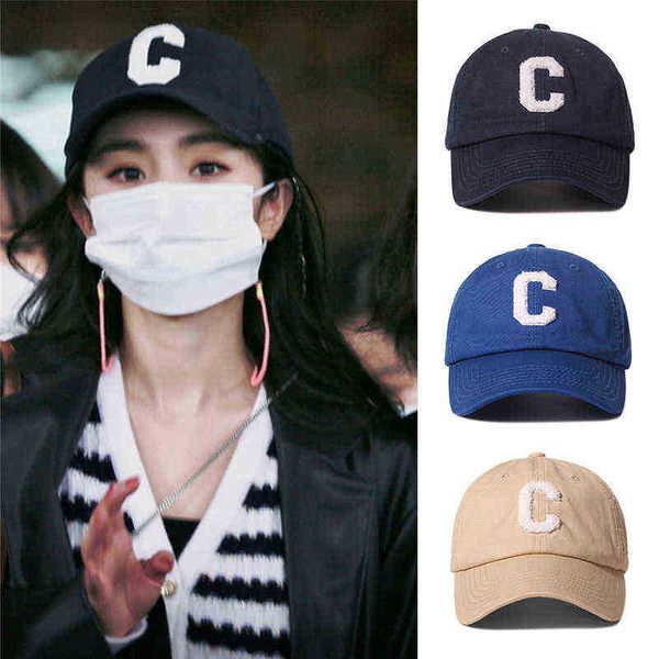 star same style korean version of c letter soft baseball hat female fashion street shooting peaked cap sun hat male g221018, Blue;gray
star same style korean version of c letter soft baseball hat female fashion street shooting peaked cap sun hat male g221018, Blue;gray