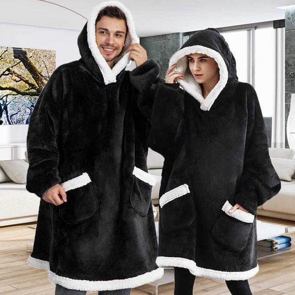 others apparel wearable sofa blanket with sleeves winter warm sherpa fleece hoodie blanket kid soft plush weighted blanket christmas gift t2, Black;white
others apparel wearable sofa blanket with sleeves winter warm sherpa fleece hoodie blanket kid soft plush weighted blanket christmas gift t2, Black;white