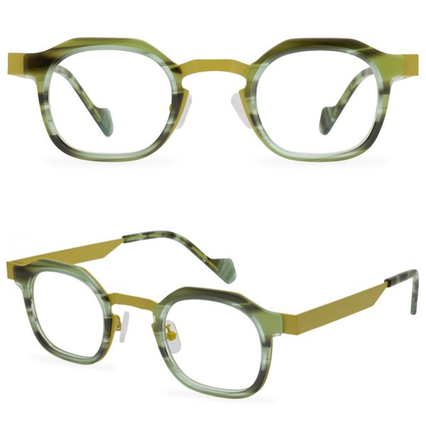 men optical glasses frame brand spectacle frames vintage eyeglass fashion eyewear for women handmade myopia eyeglasses with case, Silver
men optical glasses frame brand spectacle frames vintage eyeglass fashion eyewear for women handmade myopia eyeglasses with case, Silver
