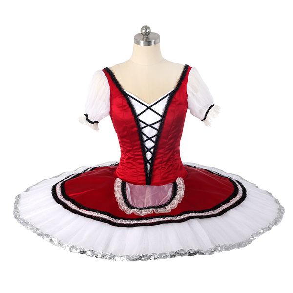 burgundy white giselle style tutu ballet stage wear short sleeve maid professional competition ballet dress customize girl variation jn0335, Black;red
burgundy white giselle style tutu ballet stage wear short sleeve maid professional competition ballet dress customize girl variation jn0335, Black;red
