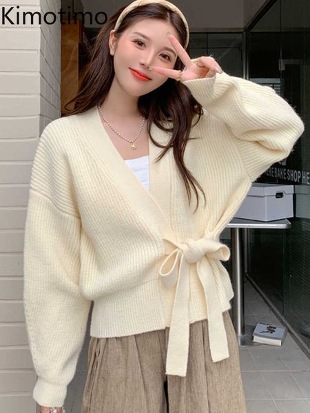 women's sweaters kimotimo lui vhals bow lace up vest women 2022 autumn long sleeve sweater jacket french elegant loose solid knit vests, White;black
women's sweaters kimotimo lui vhals bow lace up vest women 2022 autumn long sleeve sweater jacket french elegant loose solid knit vests, White;black