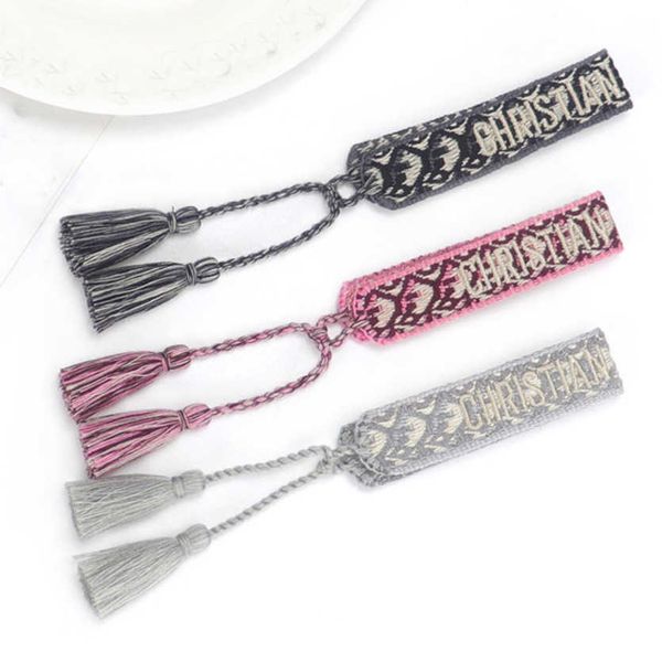 luxury women's fashion bracelets d brand bangle jewelry designer handmade braided embroidered bracelet girl woven men's fabric tas, Golden;silver
luxury women's fashion bracelets d brand bangle jewelry designer handmade braided embroidered bracelet girl woven men's fabric tas, Golden;silver