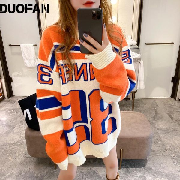 duofan orange sweater women 2022 japanese loose outer wear hedging green thick mid-length hedging ladies oversized sweaters, White;black
duofan orange sweater women 2022 japanese loose outer wear hedging green thick mid-length hedging ladies oversized sweaters, White;black