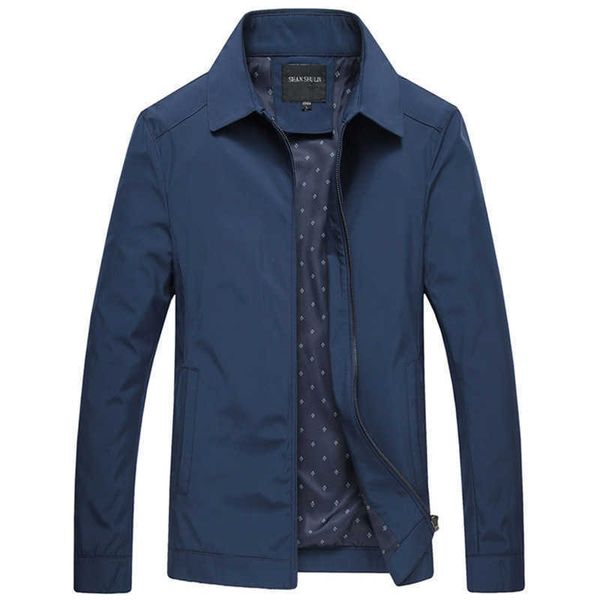 men's jackets spring autumn jacket men 2022 middle age business casual thin coat men stand collar windproof zipper father varsity jacke, Black;brown 
men's jackets spring autumn jacket men 2022 middle age business casual thin coat men stand collar windproof zipper father varsity jacke, Black;brown