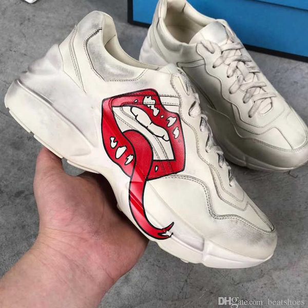 sneakers designer shoes trainer old dad shoes women 's rhyton leather sneaker mouth tiger print with strawberry with box no20, Black
sneakers designer shoes trainer old dad shoes women 's rhyton leather sneaker mouth tiger print with strawberry with box no20, Black