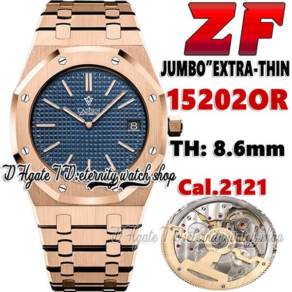 zf v2 zff15202 mens watch cal.2121 zf2121 automatic ultra thin 8.6mm blue texture dial ss stainless steel bracelet rose gold case 2022 super, Slivery;brown
zf v2 zff15202 mens watch cal.2121 zf2121 automatic ultra thin 8.6mm blue texture dial ss stainless steel bracelet rose gold case 2022 super, Slivery;brown