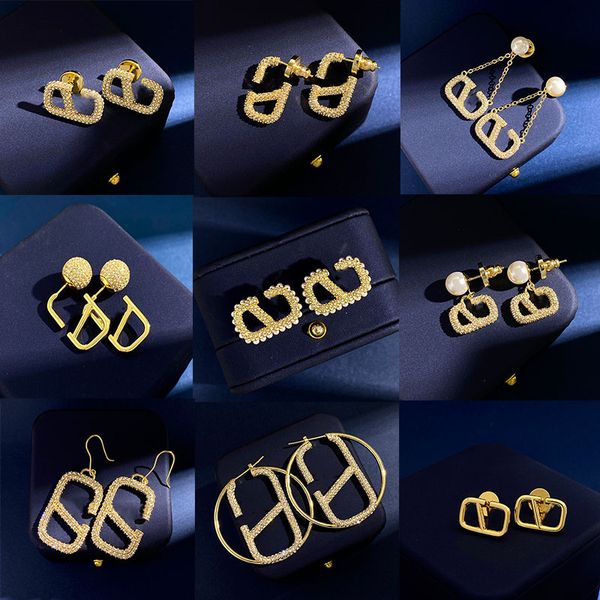 luxury v letters brand series designer stud earrings for women girls 18k gold shining crystal diamond elegant ear rings earring party weddin, Golden;silver
luxury v letters brand series designer stud earrings for women girls 18k gold shining crystal diamond elegant ear rings earring party weddin, Golden;silver
