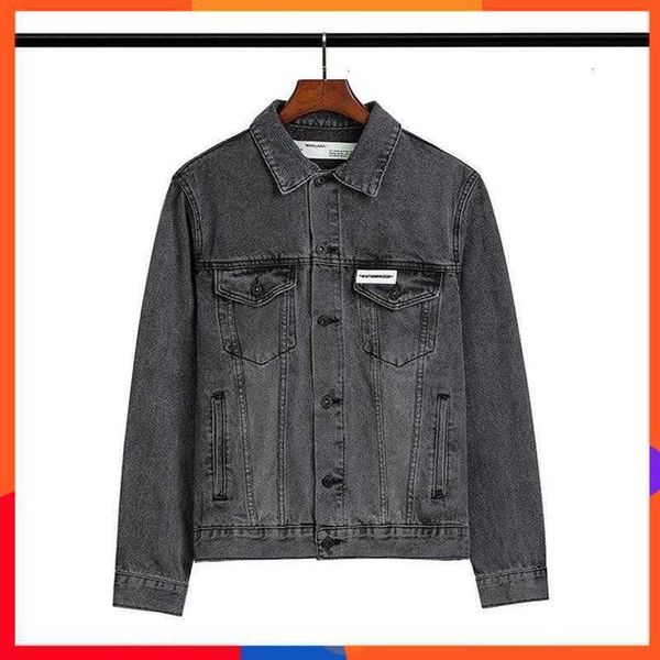 men's jacket correct version 20ss offs style basic letter arrow wash used denim versatile coat batch, Black;brown
men's jacket correct version 20ss offs style basic letter arrow wash used denim versatile coat batch, Black;brown