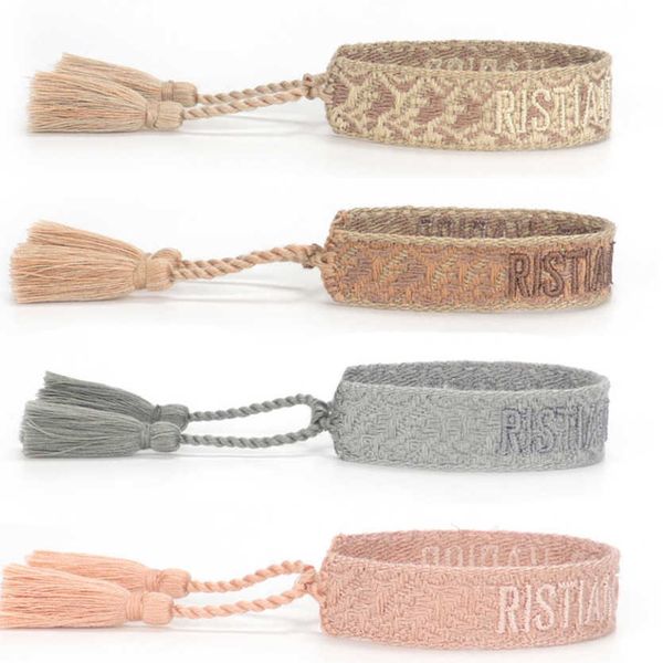 women's fashion luxury bracelets brand d designer bangle jewelry embroidered word bracelet letter rope woven tassel simple trinket men, Golden;silver
women's fashion luxury bracelets brand d designer bangle jewelry embroidered word bracelet letter rope woven tassel simple trinket men, Golden;silver