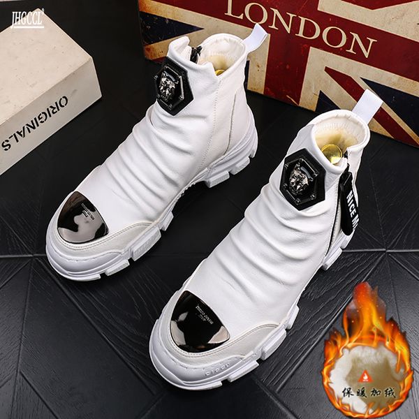 new boots casual flat shoe makasin men's high rock hip hop mix colors for men b5, Black
new boots casual flat shoe makasin men's high rock hip hop mix colors for men b5, Black
