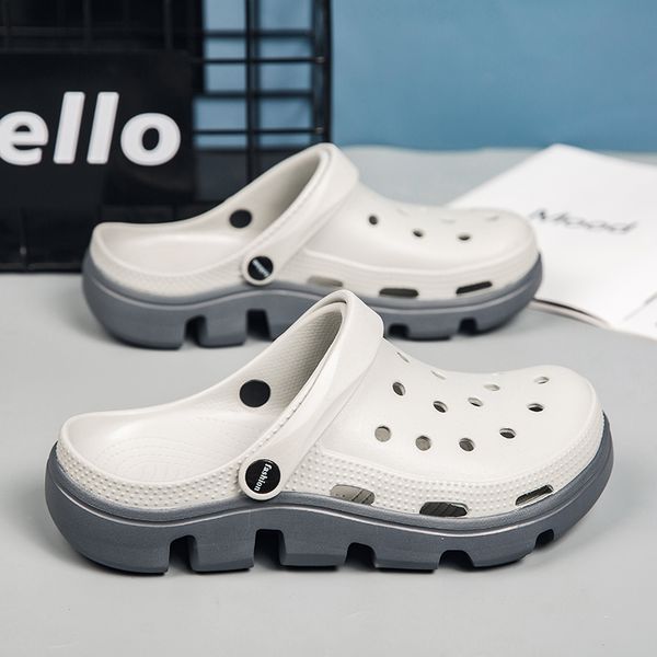classic men's slippers sandals beach slippers casual comfortable non-slip perforated slippers for men indoor and outdoor, Black
classic men's slippers sandals beach slippers casual comfortable non-slip perforated slippers for men indoor and outdoor, Black