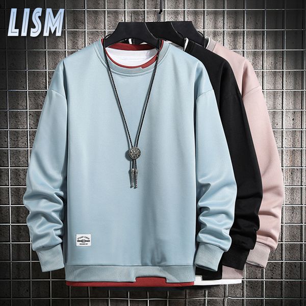 lism solid color sweatshirt mens harajuku hoodies autumn multi color o-neck hoodie casual sweatshirts men streetwear clothing, Black
lism solid color sweatshirt mens harajuku hoodies autumn multi color o-neck hoodie casual sweatshirts men streetwear clothing, Black