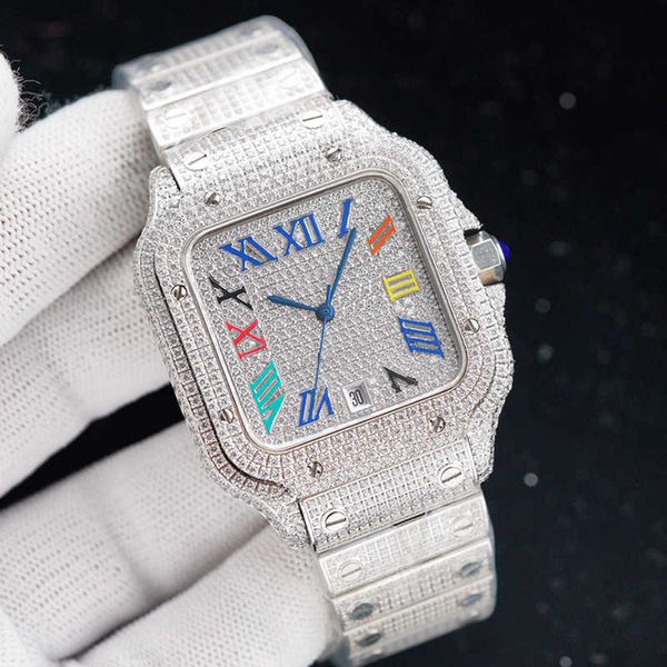 2023wristwatches diamond mens watch automatic mechanical watch 40mm with diamond-studded steel bracelet wristwatch fashion busins wristwatch, Slivery;brown
2023wristwatches diamond mens watch automatic mechanical watch 40mm with diamond-studded steel bracelet wristwatch fashion busins wristwatch, Slivery;brown
