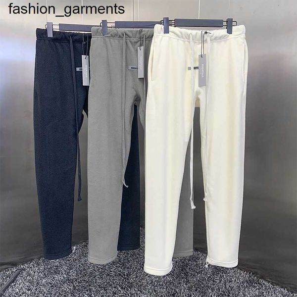 designer double thread essential fleece pants casual straight leg loose pants, Black
designer double thread essential fleece pants casual straight leg loose pants, Black