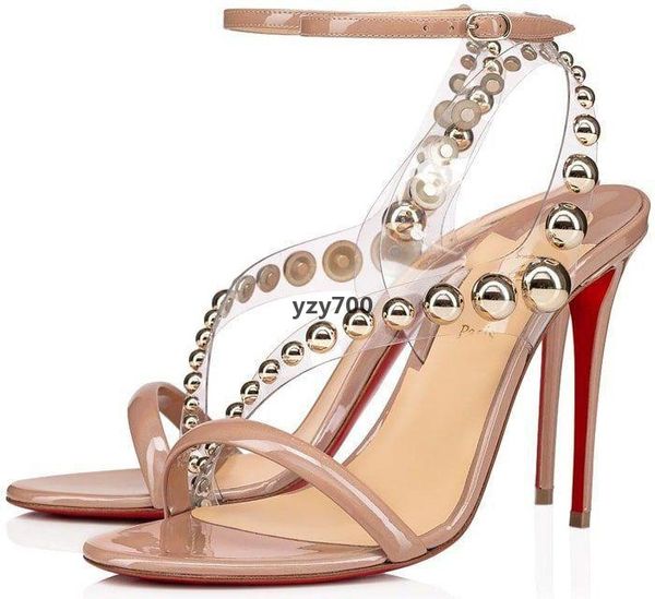 red bottomed shoe christians fashion summer red corinetta sandals with bauble-trimmed pvc straps women high heels elegant ladies gladia obr, Black
red bottomed shoe christians fashion summer red corinetta sandals with bauble-trimmed pvc straps women high heels elegant ladies gladia obr, Black