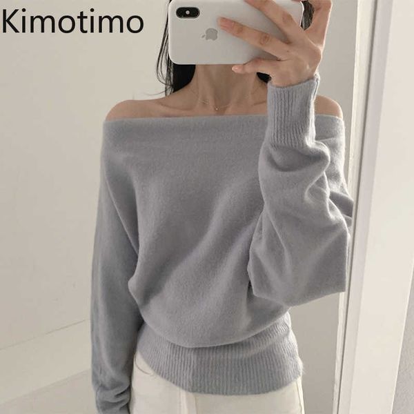 women's sweaters kimotimo slash neck sweater women korean chic simplicity offshoulder solid sweater autumn long sleeve tender knit swea, White;black
women's sweaters kimotimo slash neck sweater women korean chic simplicity offshoulder solid sweater autumn long sleeve tender knit swea, White;black