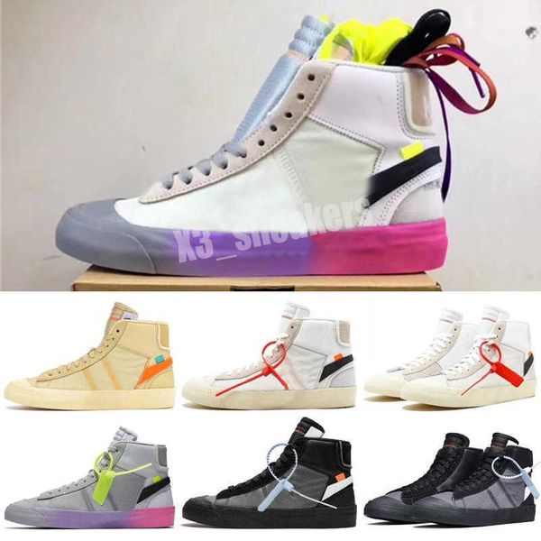 running shoes blazers eve white serena williams rainbow womens casual off mens women mid 2.0 spooky grim reepers all hallows blz 36-46 x31, Black