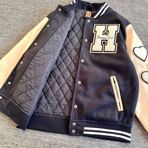 men's jackets real pics baseball jacket men women heavy fabric embroidery leather sleeve stitching coat, Black;brown
men's jackets real pics baseball jacket men women heavy fabric embroidery leather sleeve stitching coat, Black;brown