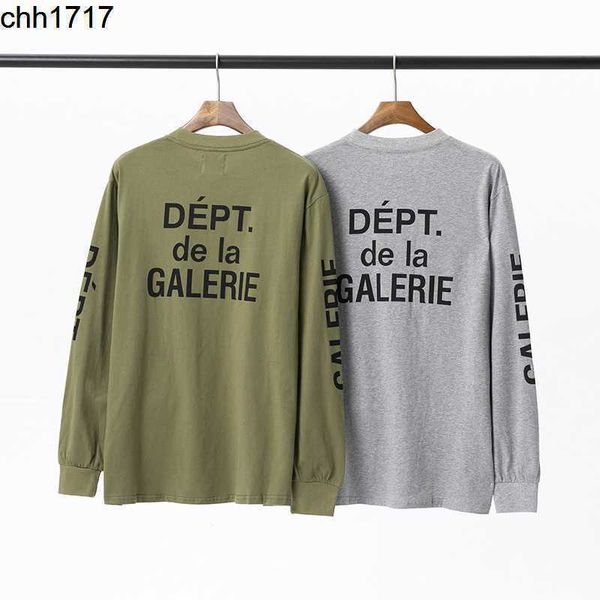 american los angeles galleryes dept arm letter print round neck long sleeve t-shirt men's and women's bottoms, White;black
american los angeles galleryes dept arm letter print round neck long sleeve t-shirt men's and women's bottoms, White;black