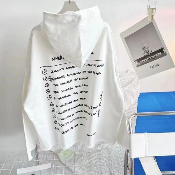 mm margiela majeera hairline letters printed loose tide men and women denim hooded sweatshirt, Black
mm margiela majeera hairline letters printed loose tide men and women denim hooded sweatshirt, Black