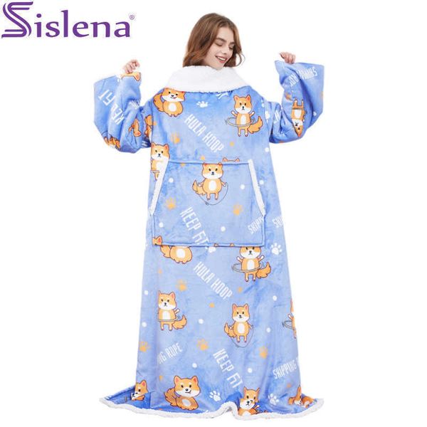 others apparel giant warm tv sofa blanket bedspread double weighted sherpa flannel fleece soft woman throw blankets with sleeves for winter, Black;white
others apparel giant warm tv sofa blanket bedspread double weighted sherpa flannel fleece soft woman throw blankets with sleeves for winter, Black;white