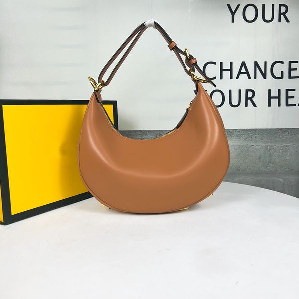 7a designer half moon totes genuine leather cowhide big metal logo is on the bottom of handbags
7a designer half moon totes genuine leather cowhide big metal logo is on the bottom of handbags