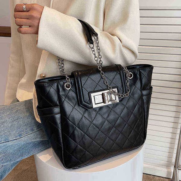 evening bag women quality pu leather handbags female shoulder designer luxury lady tote large capacity lattice chain y220411
evening bag women quality pu leather handbags female shoulder designer luxury lady tote large capacity lattice chain y220411
