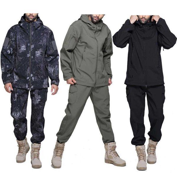 men's jackets hiking army jackets men military jackets airsoft camping tactical jacket pants soft shell waterproof hunting suit windbre, Black;brown
men's jackets hiking army jackets men military jackets airsoft camping tactical jacket pants soft shell waterproof hunting suit windbre, Black;brown