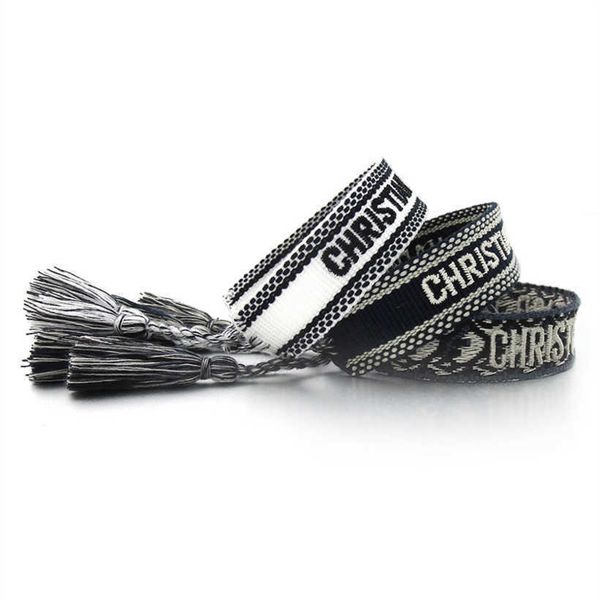 women's fashion luxury bracelets d brand bangle designer letter embroidery bracelet hand woven jewelry bohemian rope trinket men girl f, Black
women's fashion luxury bracelets d brand bangle designer letter embroidery bracelet hand woven jewelry bohemian rope trinket men girl f, Black