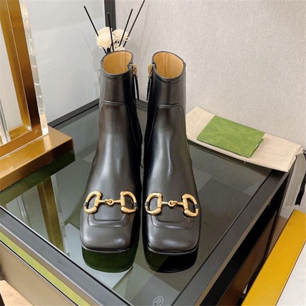 women trend ankle boots square head low heel 22short boots side zipper easy on and off shoes, Black
women trend ankle boots square head low heel 22short boots side zipper easy on and off shoes, Black