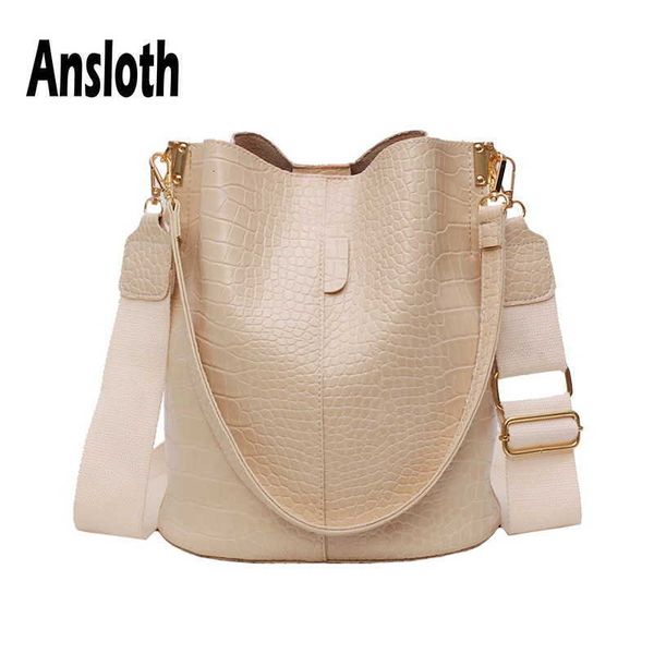 evening bag ansloth patchwork shoulder women crocodile design bucket ladies pu leather crossbody female solid color hps586 q1230
evening bag ansloth patchwork shoulder women crocodile design bucket ladies pu leather crossbody female solid color hps586 q1230