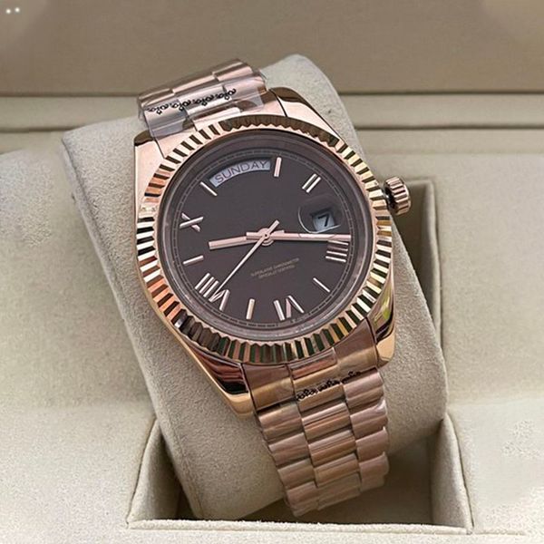 aaa watch automatic wrist watchs mechanical movement 904l 41mm stainless steel bracelet bezel gold luminous waterproof ladies ice out lady f, Slivery;brown
aaa watch automatic wrist watchs mechanical movement 904l 41mm stainless steel bracelet bezel gold luminous waterproof ladies ice out lady f, Slivery;brown