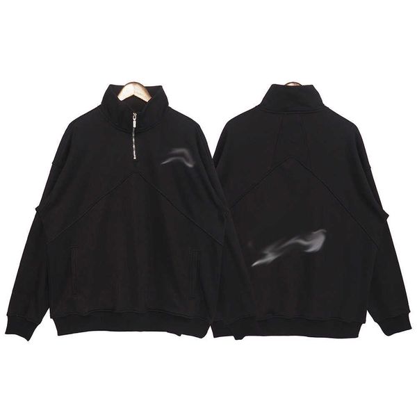 mens hoodies sweatshirts streatwear half zipper solid color men sweater stitching letter embroidery hoodie, Black
mens hoodies sweatshirts streatwear half zipper solid color men sweater stitching letter embroidery hoodie, Black