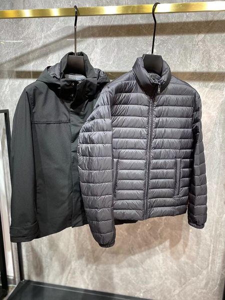 new men's detachable down jacket luxury brand design double layer down coats windbreaker, Black
new men's detachable down jacket luxury brand design double layer down coats windbreaker, Black
