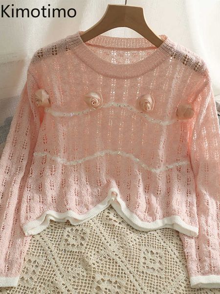 women's sweaters kimotimo women threedimensional flower pullover women 2022 new hollow patchwork sequins sweater korean y2k sweet knit, White;black
women's sweaters kimotimo women threedimensional flower pullover women 2022 new hollow patchwork sequins sweater korean y2k sweet knit, White;black