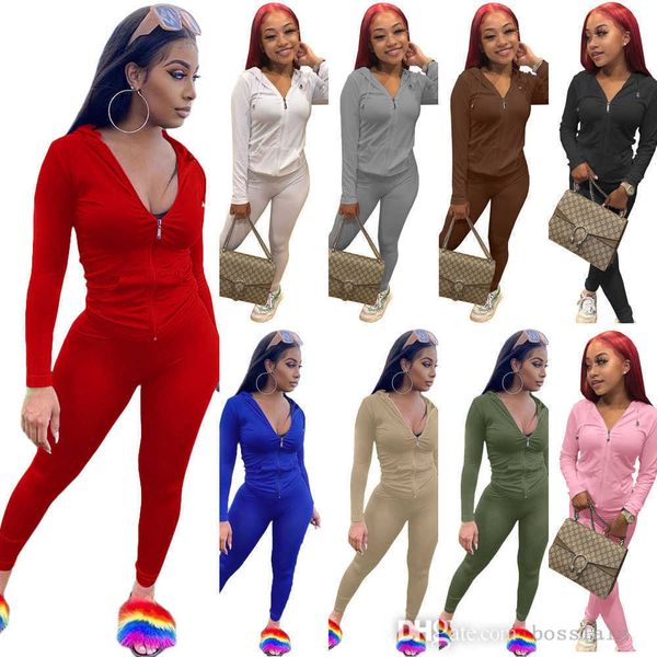 autumn tracksuits woman solid zipper two piece jogger sets leisure slim elastic long sleeve jackets clothing, Gray
autumn tracksuits woman solid zipper two piece jogger sets leisure slim elastic long sleeve jackets clothing, Gray