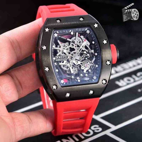 luxury mens mechanics watch richa full black case red orange rubber men stainless steel sapphire automatic mechanical calendar
luxury mens mechanics watch richa full black case red orange rubber men stainless steel sapphire automatic mechanical calendar
