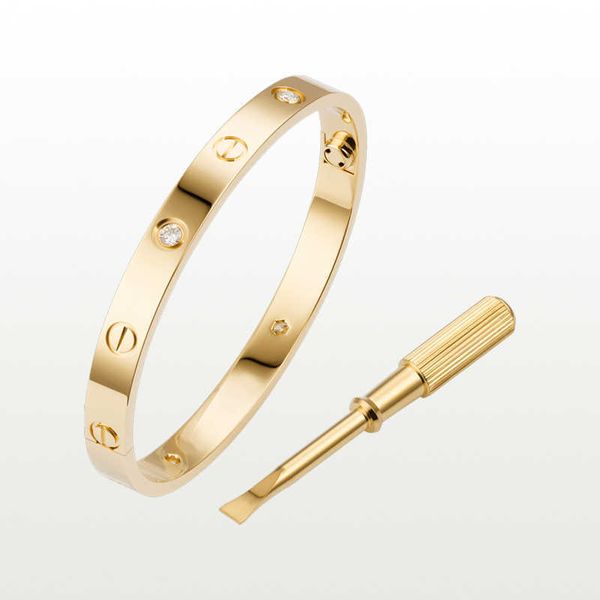 love screw bracelet designer bracelets 4 diamonds bangle luxury jewelry women accessories titanium steel alloy gold-plated never fade not, Black
love screw bracelet designer bracelets 4 diamonds bangle luxury jewelry women accessories titanium steel alloy gold-plated never fade not, Black
